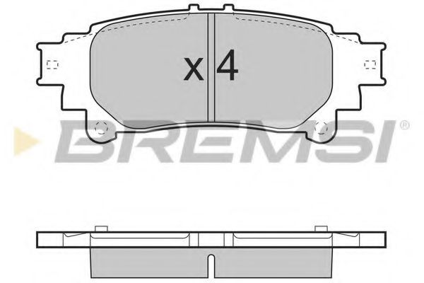 BP3482 Bremsi Гальмівні колодки