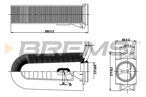fa0632 Bremsi Воздушный фильтр