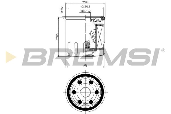 fl0145 Bremsi Масляный фильтр