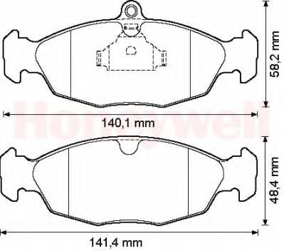 571924B Bendix Тормозные колодки