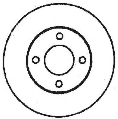 561690B Bendix Тормозной диск для Audi 80