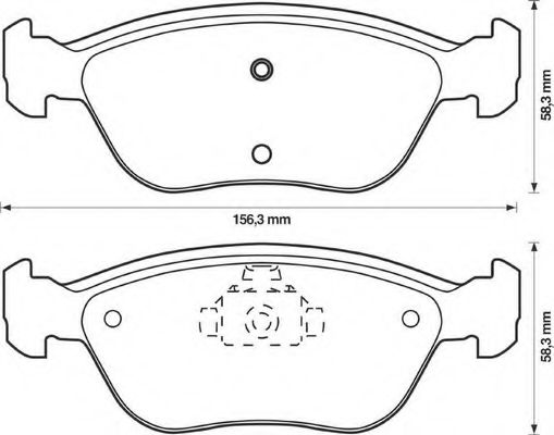 571457B Bendix Тормозные колодки
