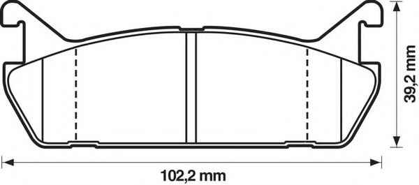 572163B Bendix Тормозные колодки