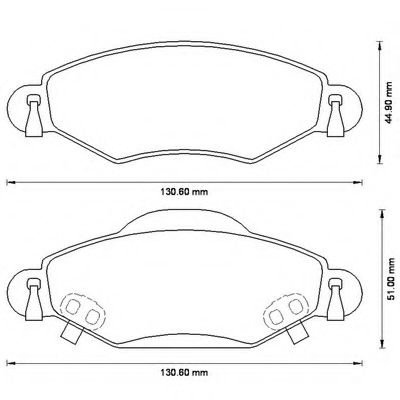 572510B Bendix Тормозные колодки для Toyota Yaris