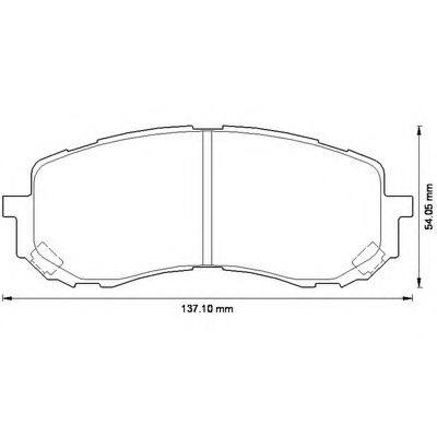 572571B Bendix Тормозные колодки для Subaru Impreza