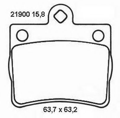573053B Bendix Тормозные колодки
