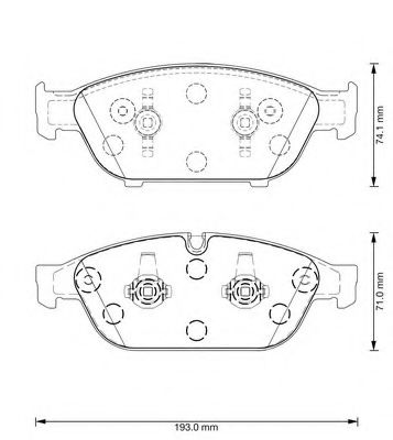 573381B Bendix Тормозные колодки
