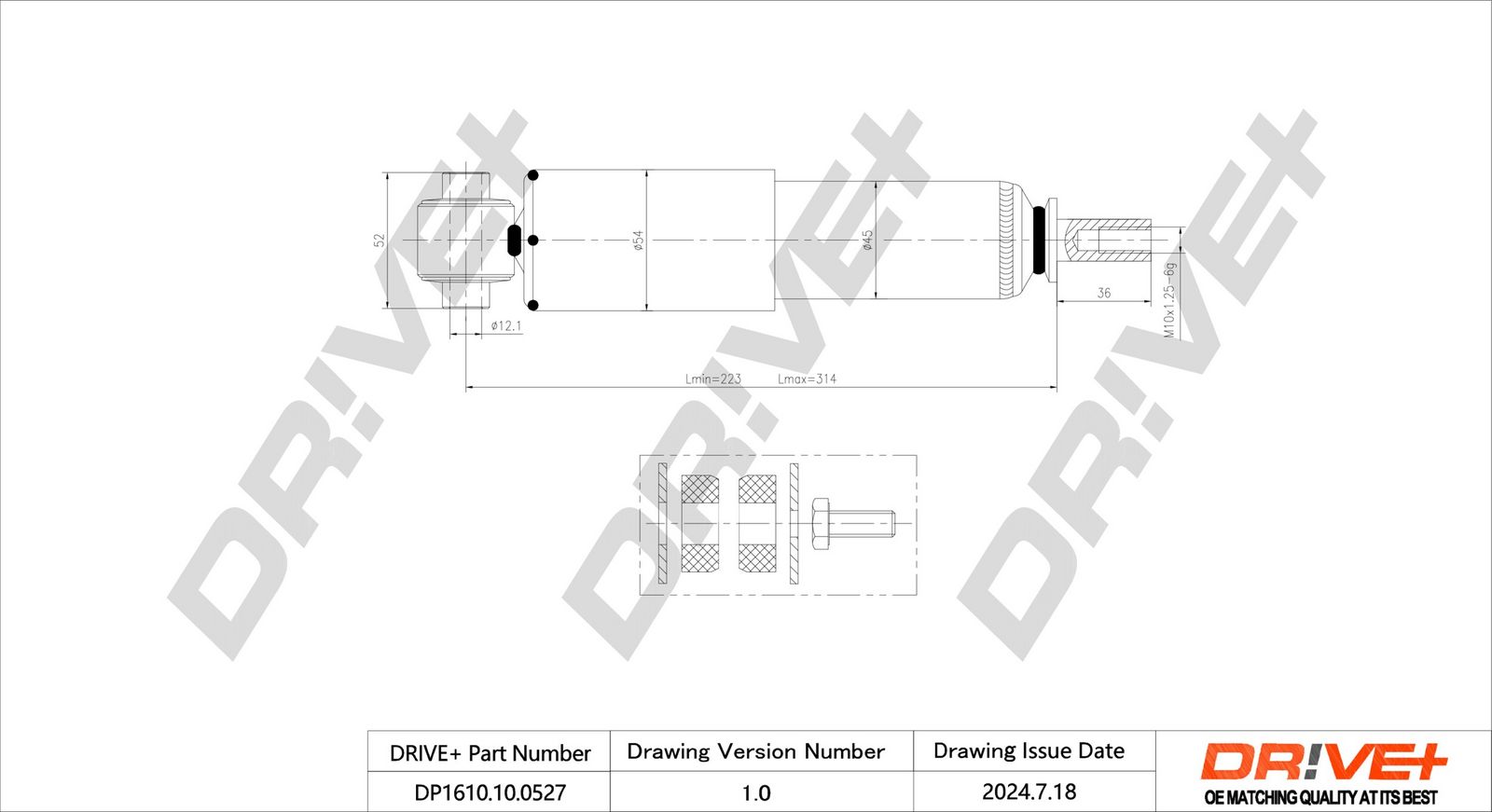 dp1610100527 Dr!ve+ Амортизатор для Volkswagen Transporter