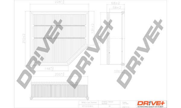 dp1110100610 Dr!ve+ Повітряний фільтр