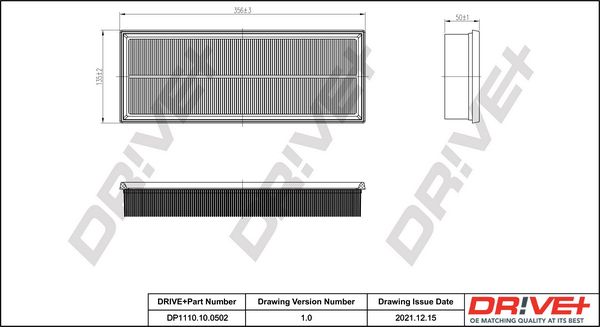 dp1110100502 Dr!ve+ Повітряний фільтр