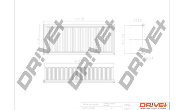 dp1110100666 Dr!ve+ Воздушный фильтр
