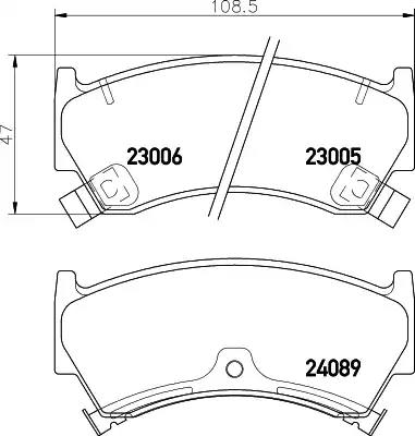 NP2007 Nisshinbo Гальмівні колодки для Nissan Almera