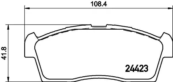 NP9012 Nisshinbo Гальмівні колодки для Mitsubishi i