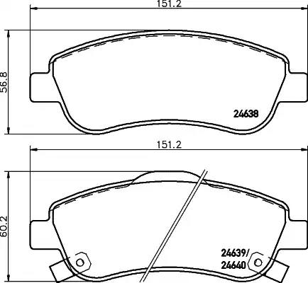 NP8012 Nisshinbo Тормозные колодки для Honda CR-V