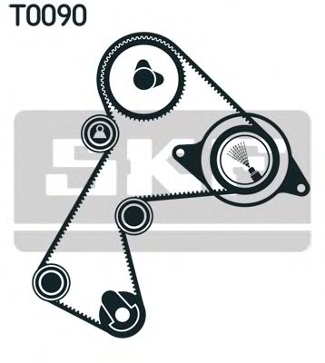 VKMA 06113 SKF Комплект ременя ГРМ
