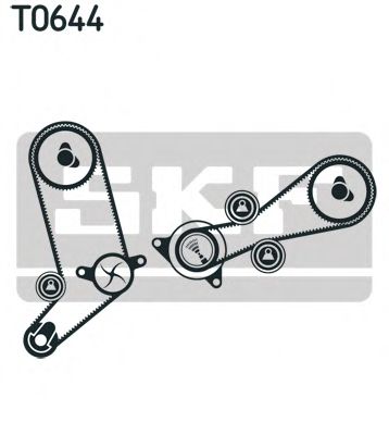 VKMA 01258 SKF Комплект ремня ГРМ