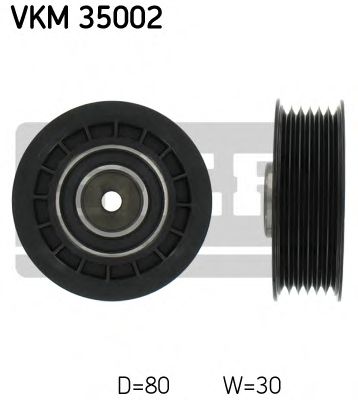 VKM 35002 SKF Обвідний ролик поліклинового ременя