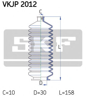 VKJP 2012 SKF Пильник кермової рейки