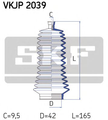 VKJP 2039 SKF Пильник кермової рейки