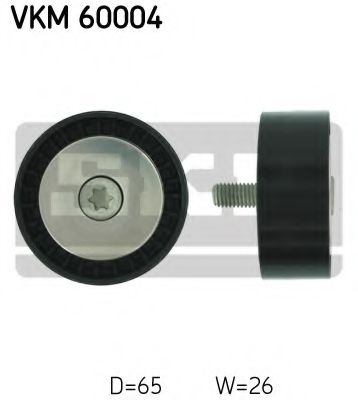 VKM 60004 SKF Обвідний ролик поліклинового ременя