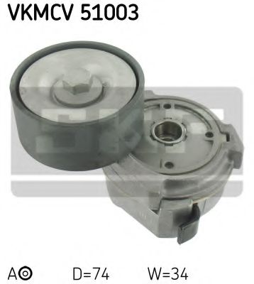 VKMCV 51003 SKF Натяжний ролик поліклинового ременя