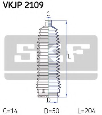 VKJP 2109 SKF Пыльник рулевой рейки