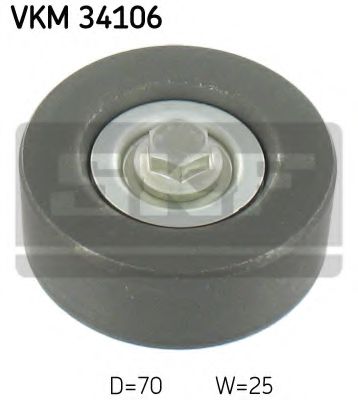 VKM 34106 SKF Обвідний ролик поліклинового ременя