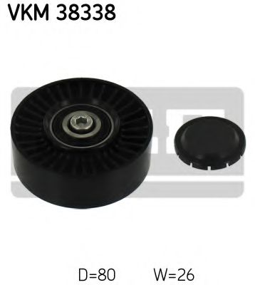 VKM 38338 SKF Обводной ролик поликлинового ремня