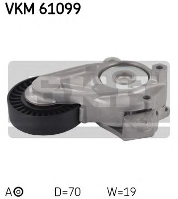 VKM 61099 SKF Натяжний ролик поліклинового ременя