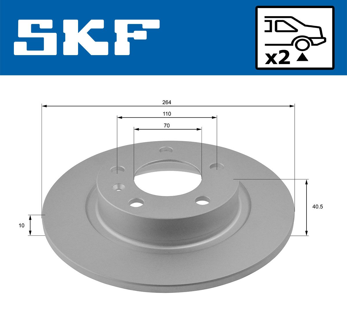 vkbd90624s2 SKF Гальмівний диск