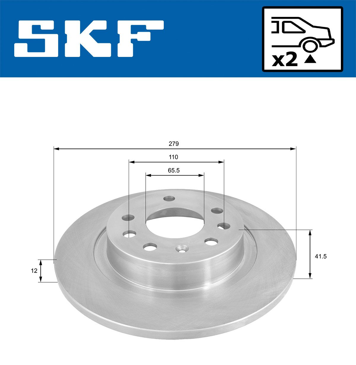 vkbd90509s2 SKF Тормозной диск