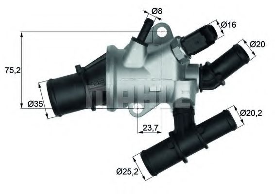TI 162 88 Behr Hella Термостат