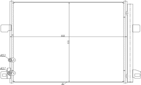 616797 Hart Радиатор кондиционера для Volkswagen Amarok