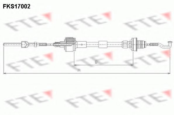 FKS17002 FTE Трос зчеплення