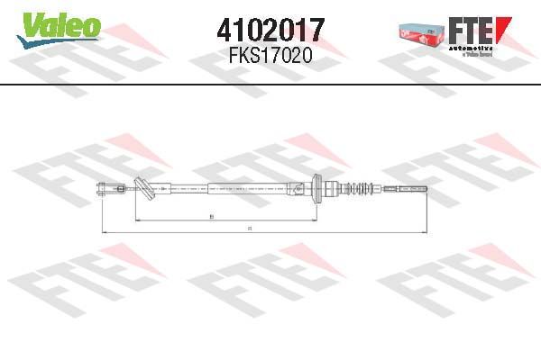 4102017 FTE Трос зчеплення