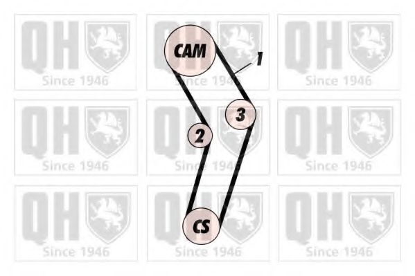 QBK285 Quinton Hazell Комплект ременя ГРМ