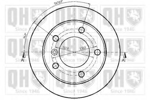 BDC4699 Quinton Hazell Тормозной диск