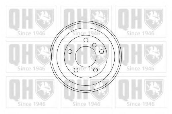 BDR210 Quinton Hazell Гальмівний барабан для BMW 3 Series