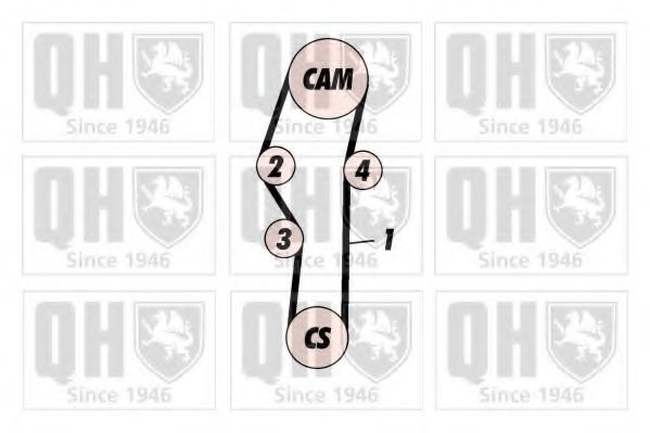 QTB214 Quinton Hazell Ремінь ГРМ
