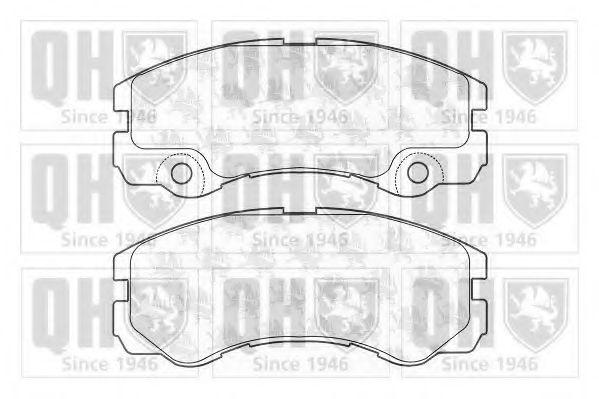 BP1204 Quinton Hazell Тормозные колодки для Opel Frontera