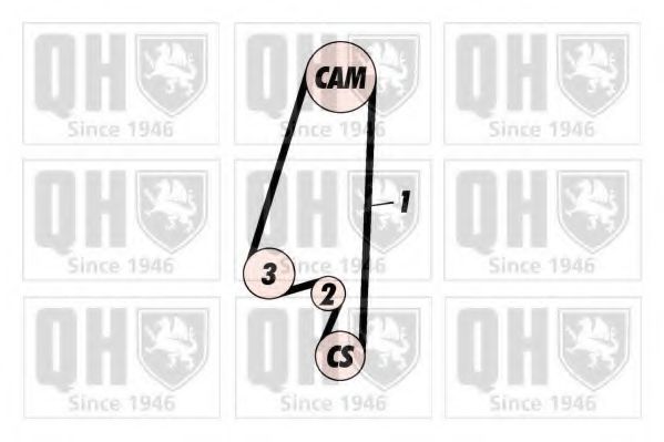 QTB468 Quinton Hazell Ремень ГРМ