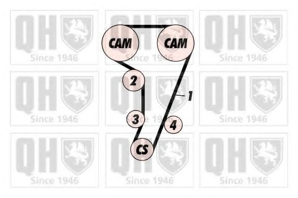 QTB355 Quinton Hazell Ремень ГРМ