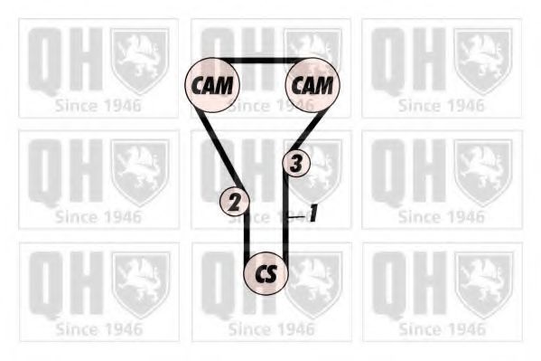 QTB399 Quinton Hazell Ремень ГРМ