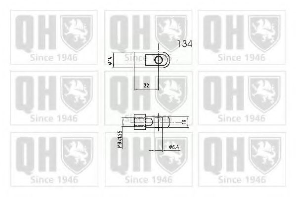 QTS840261 Quinton Hazell Газовий упор капота для Porsche 911