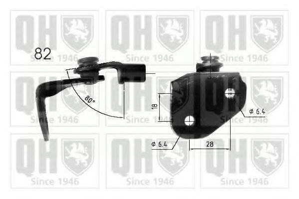 QTS840213 Quinton Hazell Газовый упор багажника для Kia Pride