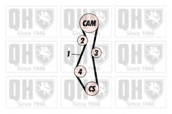 QTB419 Quinton Hazell Ремень ГРМ
