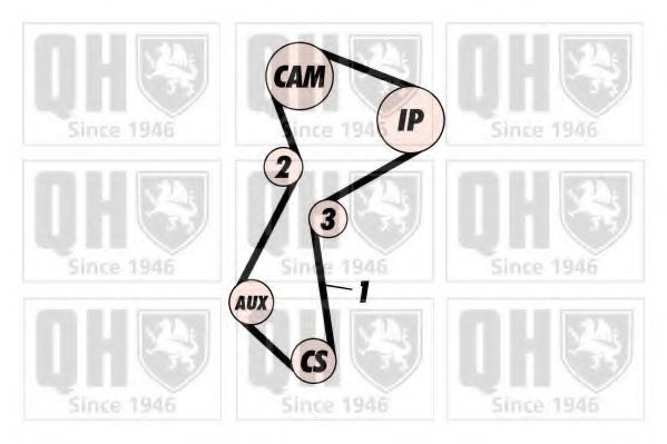 QBK113 Quinton Hazell Комплект ременя ГРМ