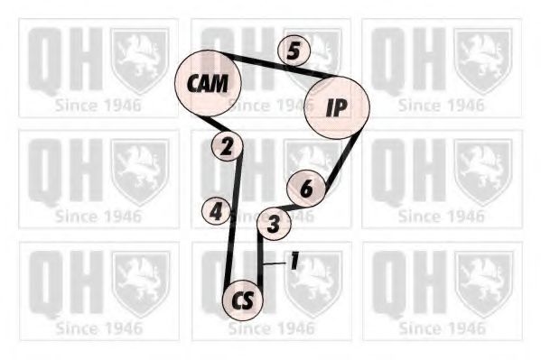QTB639 Quinton Hazell Ремень ГРМ