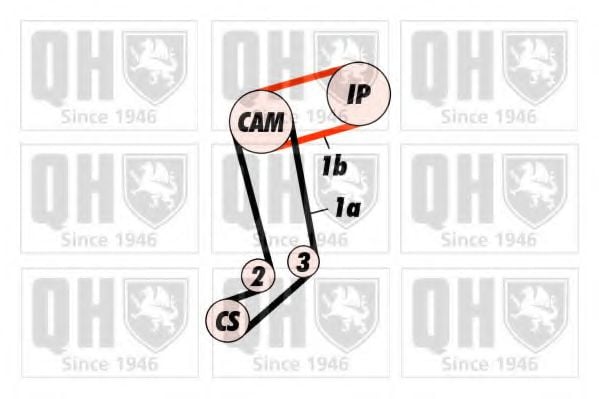 QTB154 Quinton Hazell Ремень ГРМ
