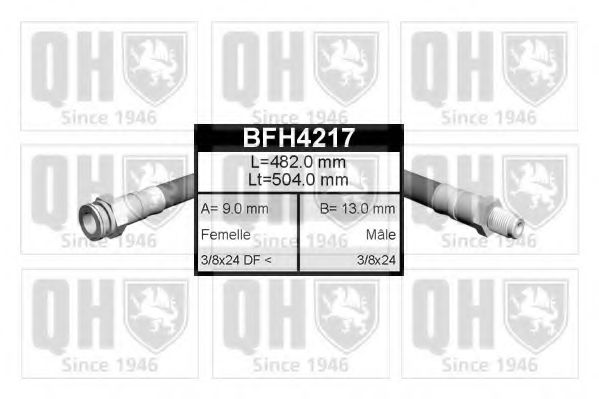 BFH4217 Quinton Hazell Гальмівний шланг для Renault 4